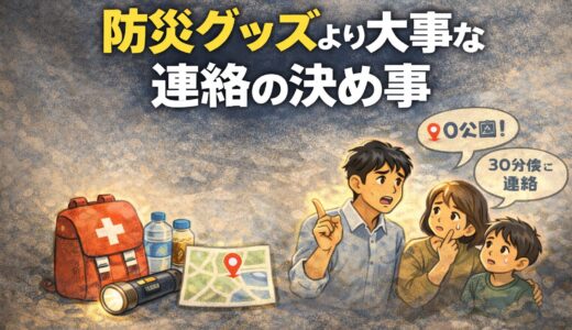 防災グッズより大事な「連絡の決め事」｜家族で今すぐ決めておくべきこと