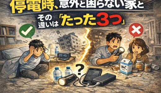停電時、意外と困らない家と困る家の差｜その違いは“たった3つ”