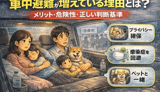 車の中へ避難する人が増えている理由とは？メリット・危険性・正しい判断基準