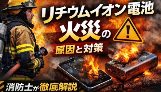 消防士が解説｜リチウムイオン電池火災の原因と防ぐ方法