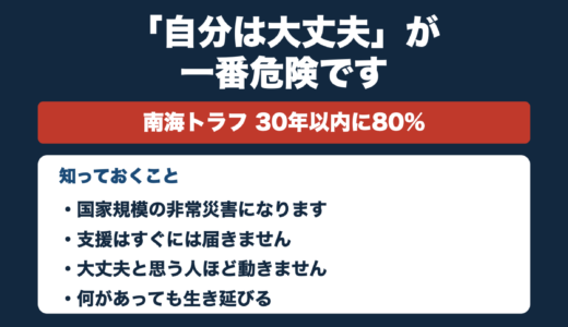 防災士が解説｜南海トラフ地震の被害想定｜死者29万8千人という数字の意味
